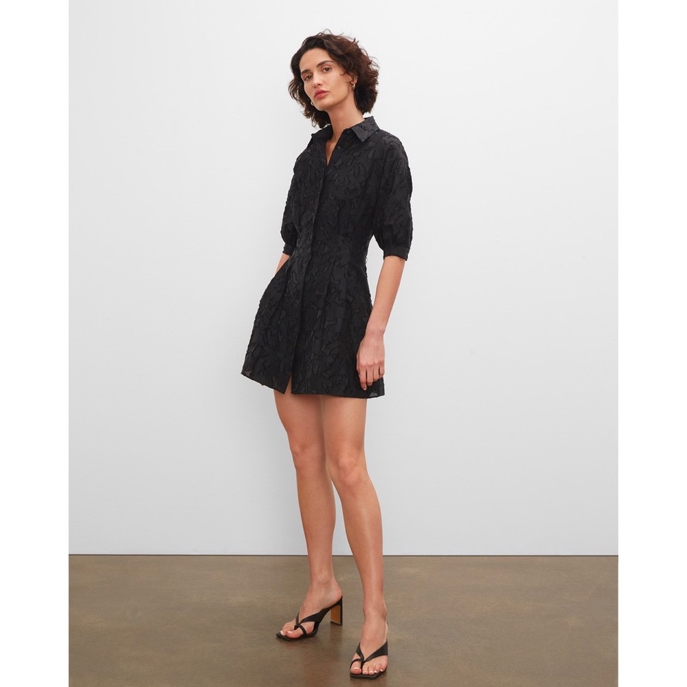 Club Monaco Patterned Sculptural Sleeve Dress Size 4